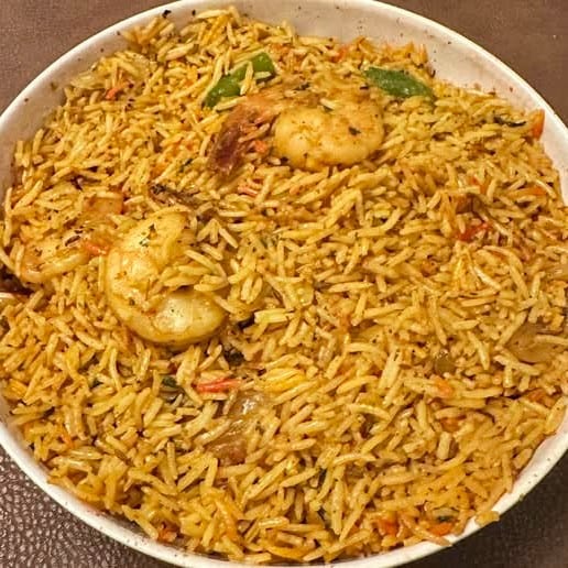 Shrimp Biryani.