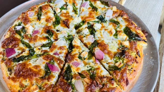 Palak Paneer Pizza.
